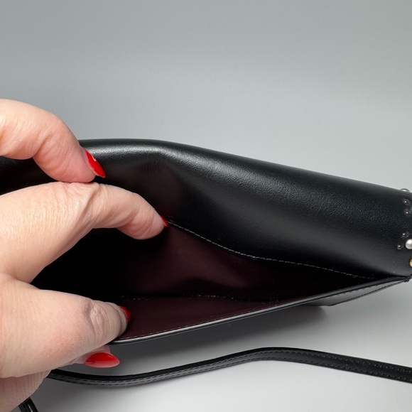 Coach Hayden Foldover Crossbody Clutch with Scalloped Edges & Rivets #76200 - Picture 13 of 15